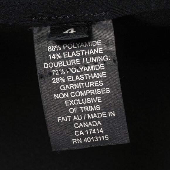 Marie Saint Pierre Black Neoprene Open-Front Ruffle-Pocket Coat - Picture 8 of 9